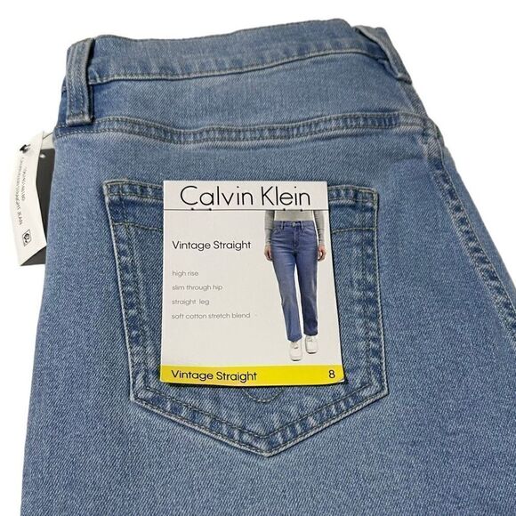 Calvin Klein Women’s Vintage Straight Jeans Size 8 - Picture 8 of 9